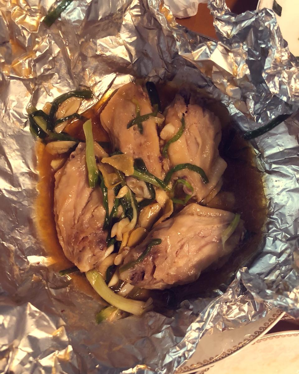 michelle6017做的葱香纸包鸡翅