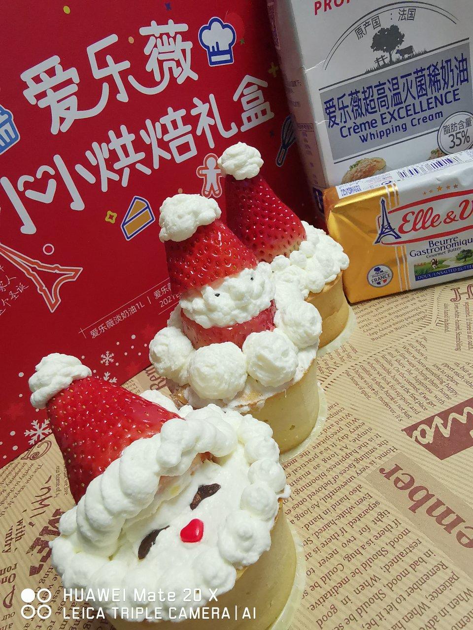 经典圣诞纸杯蛋糕，有爱的圣诞礼盒