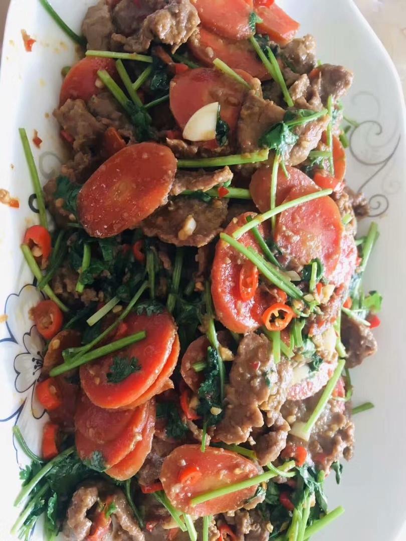 香菜牛肉