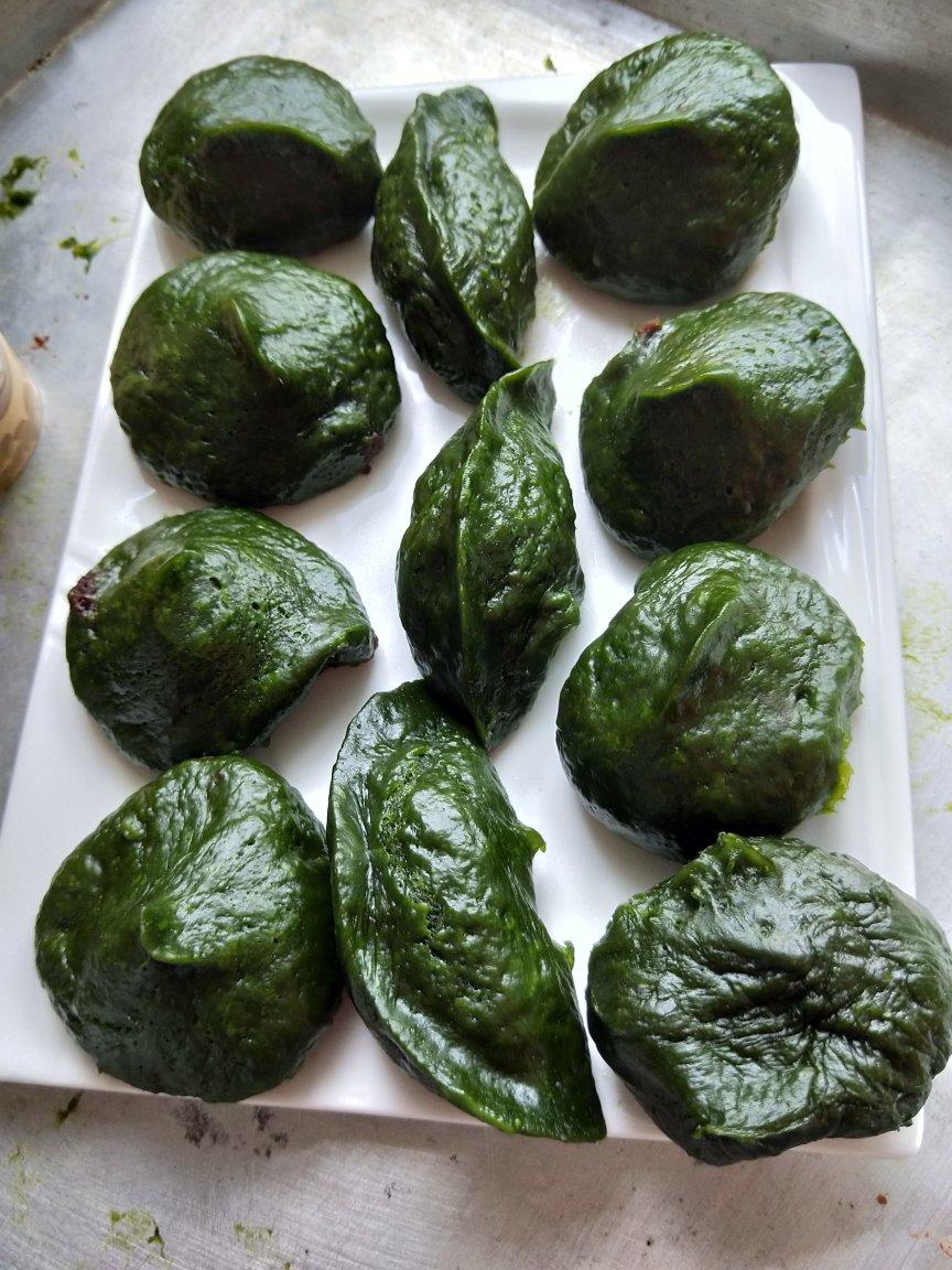 小清微做的青麻糍清明节的仪式感