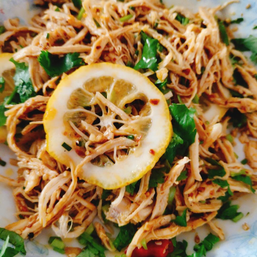 ✅ 第6道快手低脂菜✨清爽美味的柠檬鸡丝🍋鸡胸肉满分吃法💯