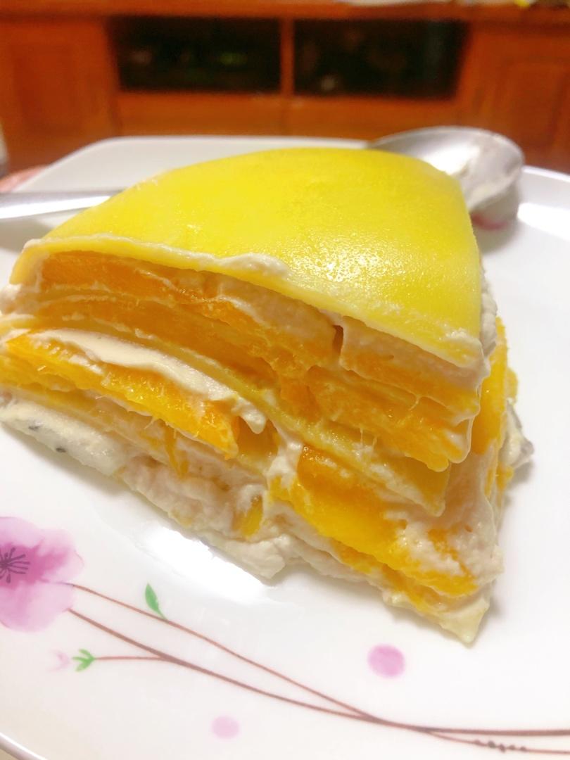 芒果千层蛋糕，100%成功告别煎皮无能