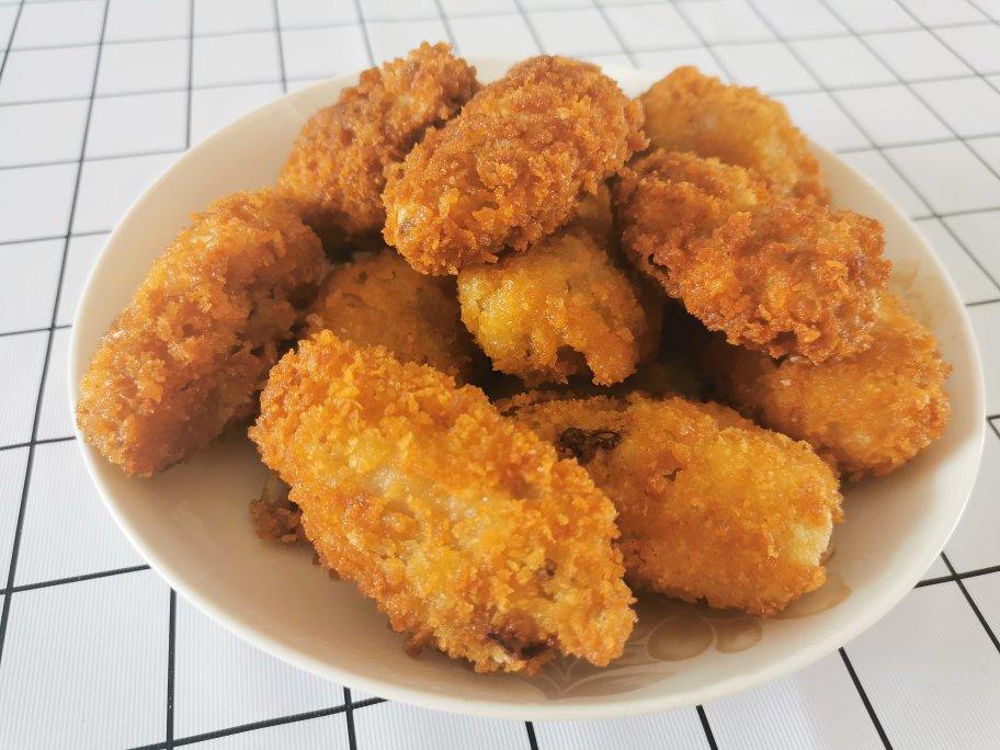 【鸡翅三吃】
黄金面包糠炸鸡翅