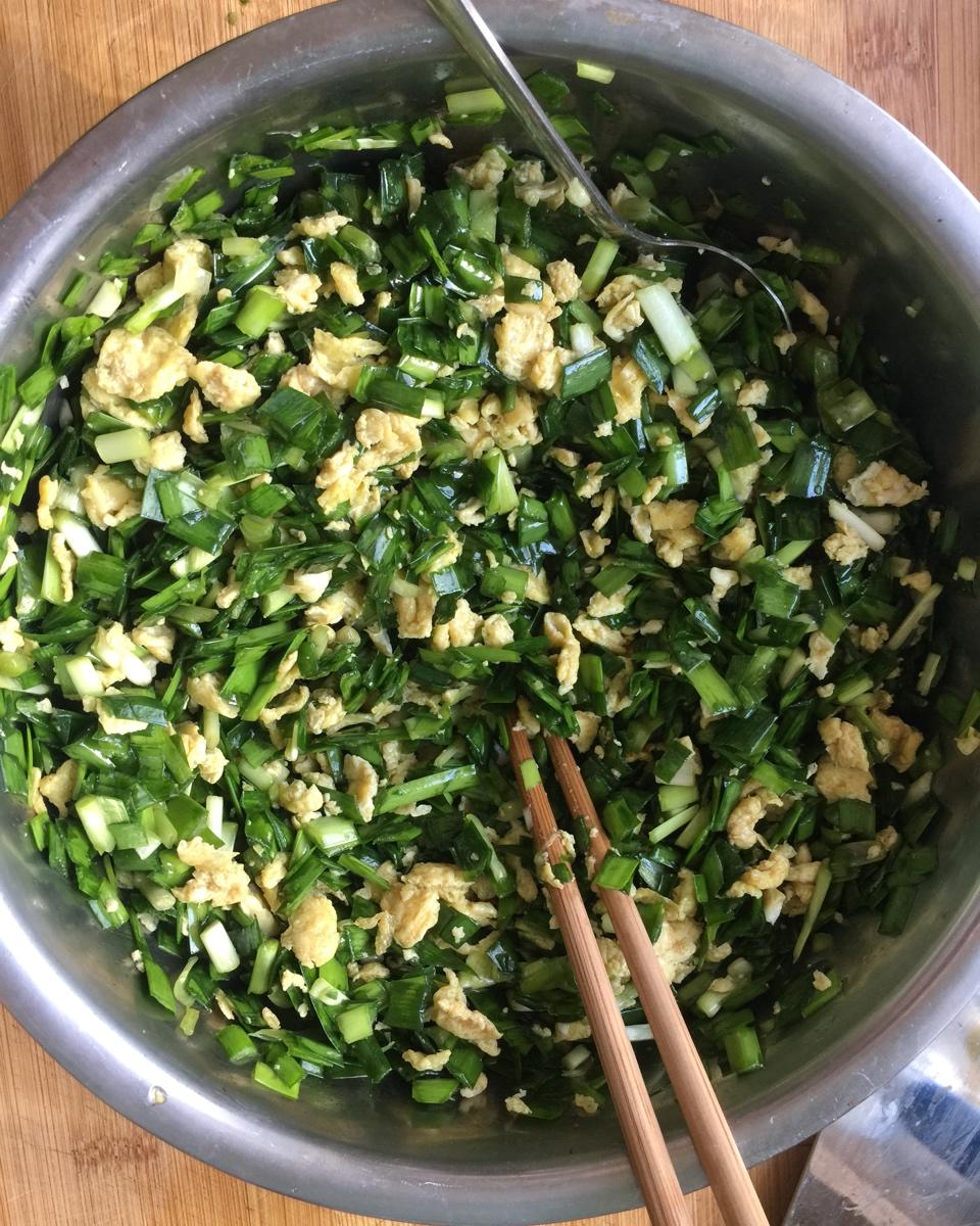 经典的韭菜鸡蛋馅儿饺子 怎么吃都不会腻