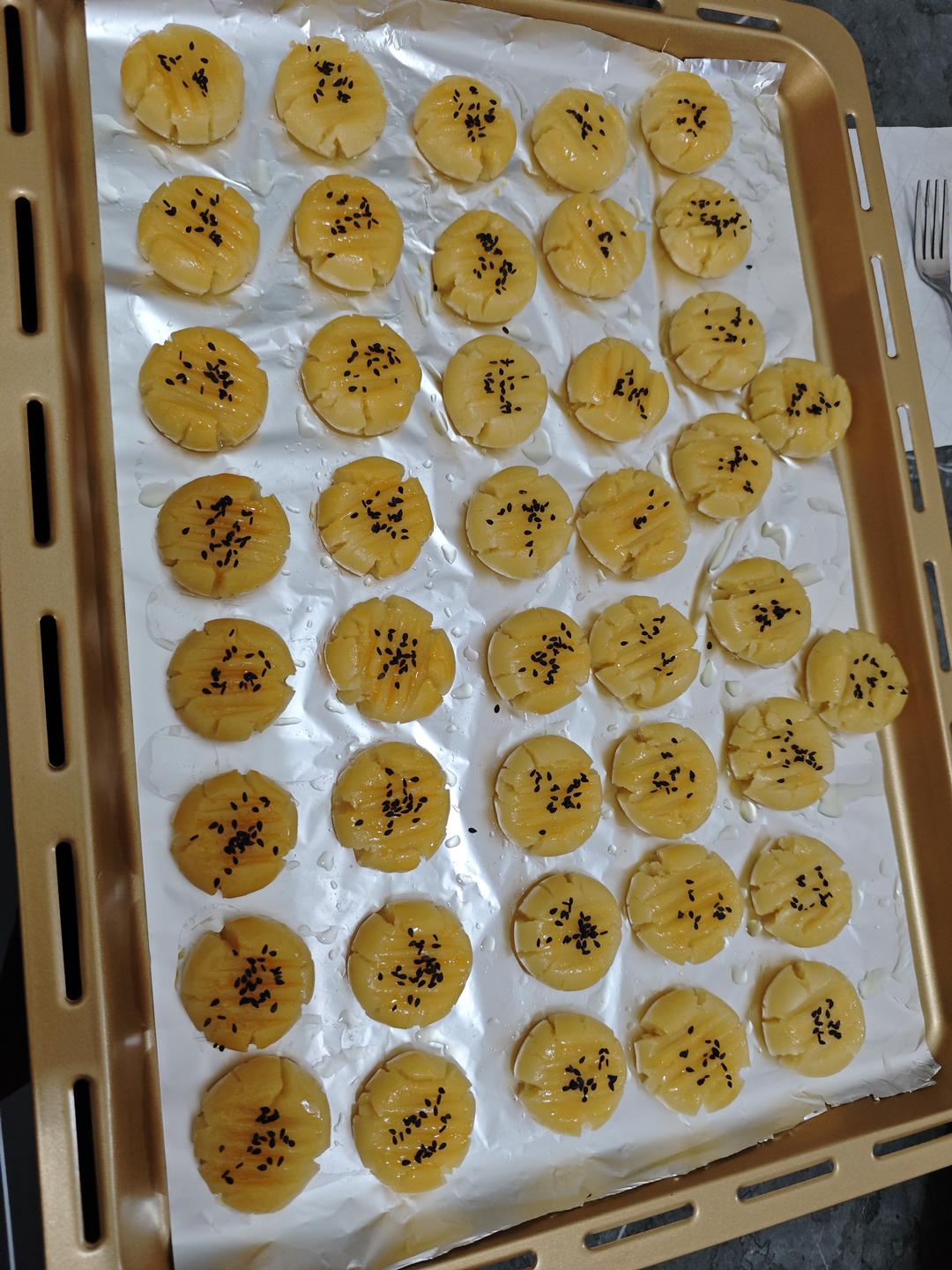 自制桃酥🌸酥掉渣🔥无需打发一次成功‼️