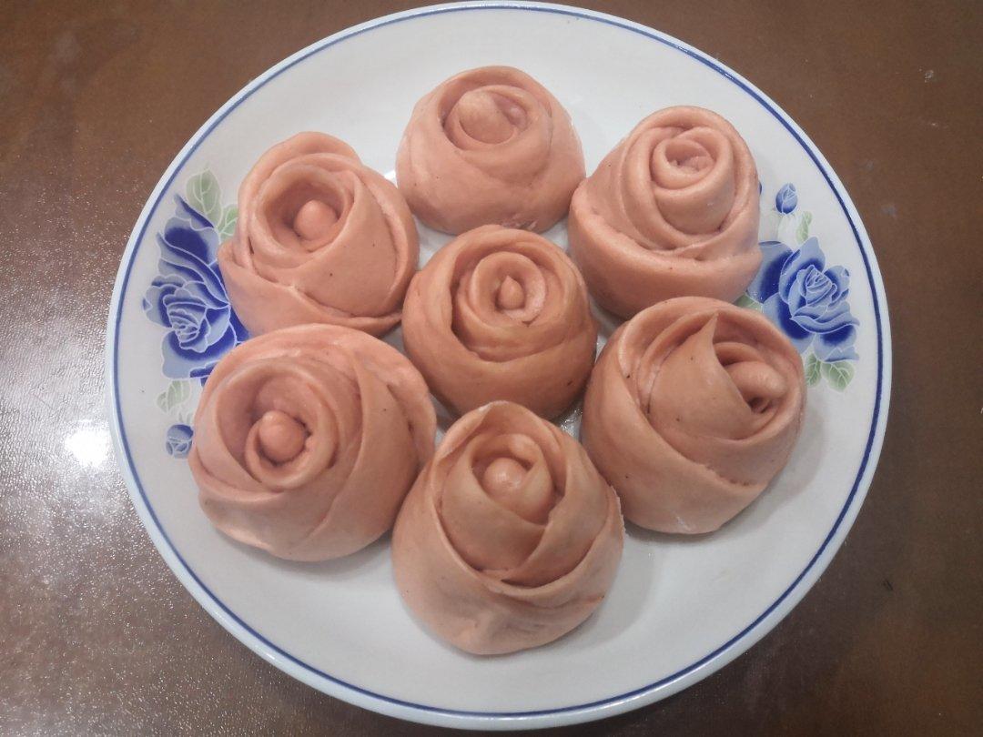 玫瑰花馒头