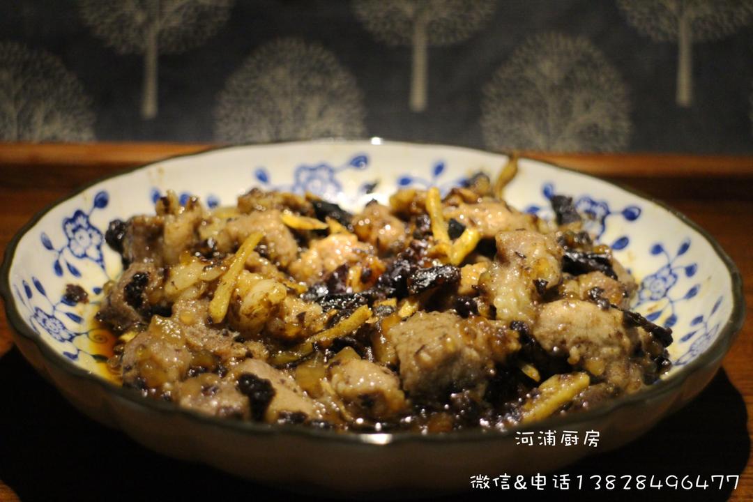 方便快捷豆豉 姜 橄榄蒸猪腿肉