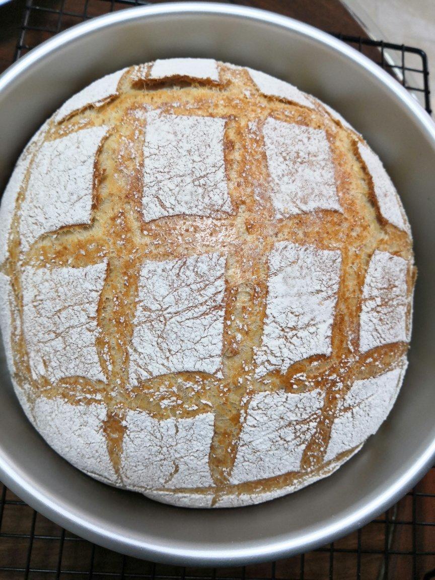 无糖低油/无油全麦欧包：简单易做