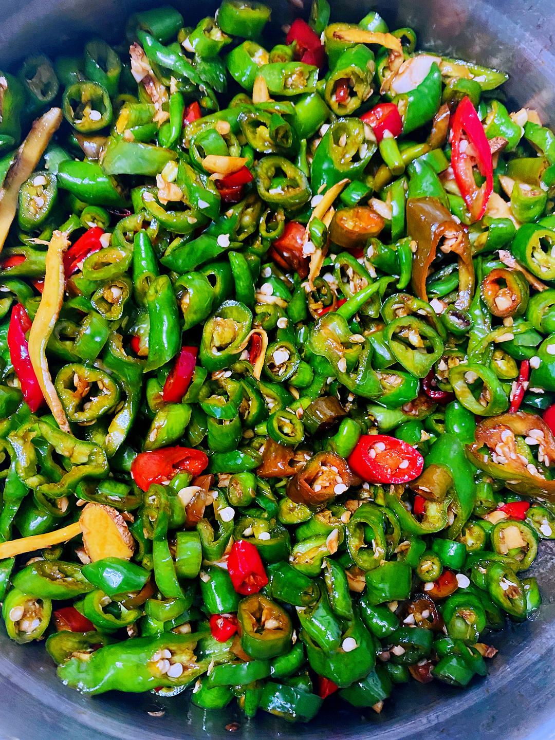 超下饭的～酱油腌辣椒（尖椒）咸菜