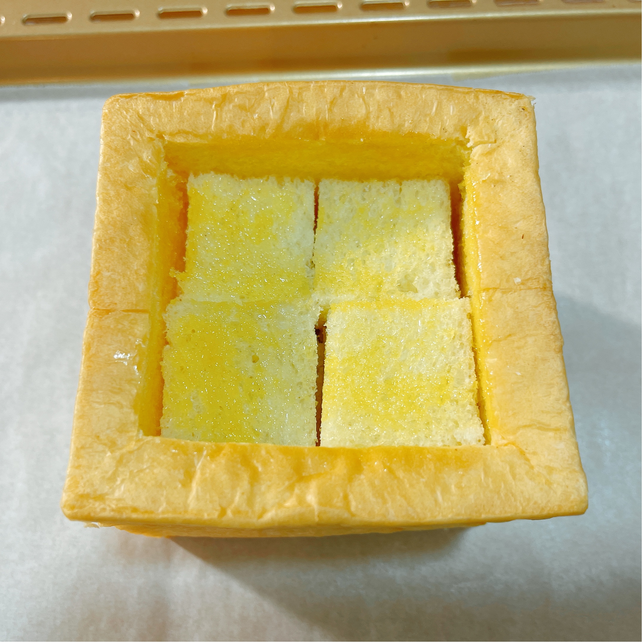 【樉樉的小厨房】复刻港式蜂蜜黄油厚多士 冰激凌吐司盒子的做法 步骤10