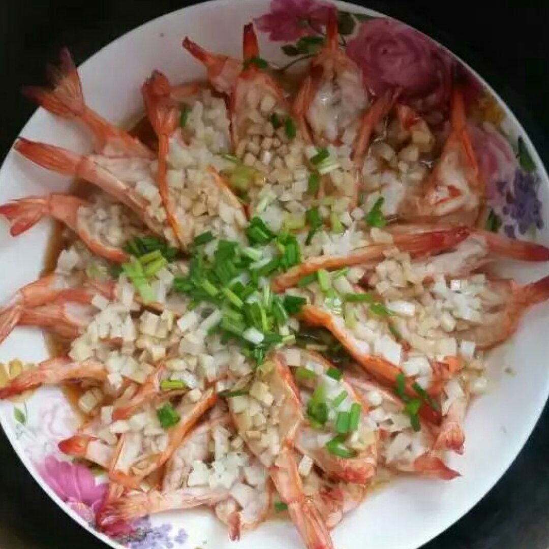 蒜蓉开背虾