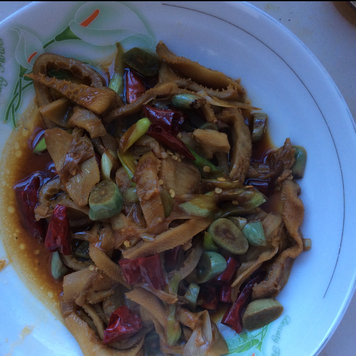 辣椒炒牛肚