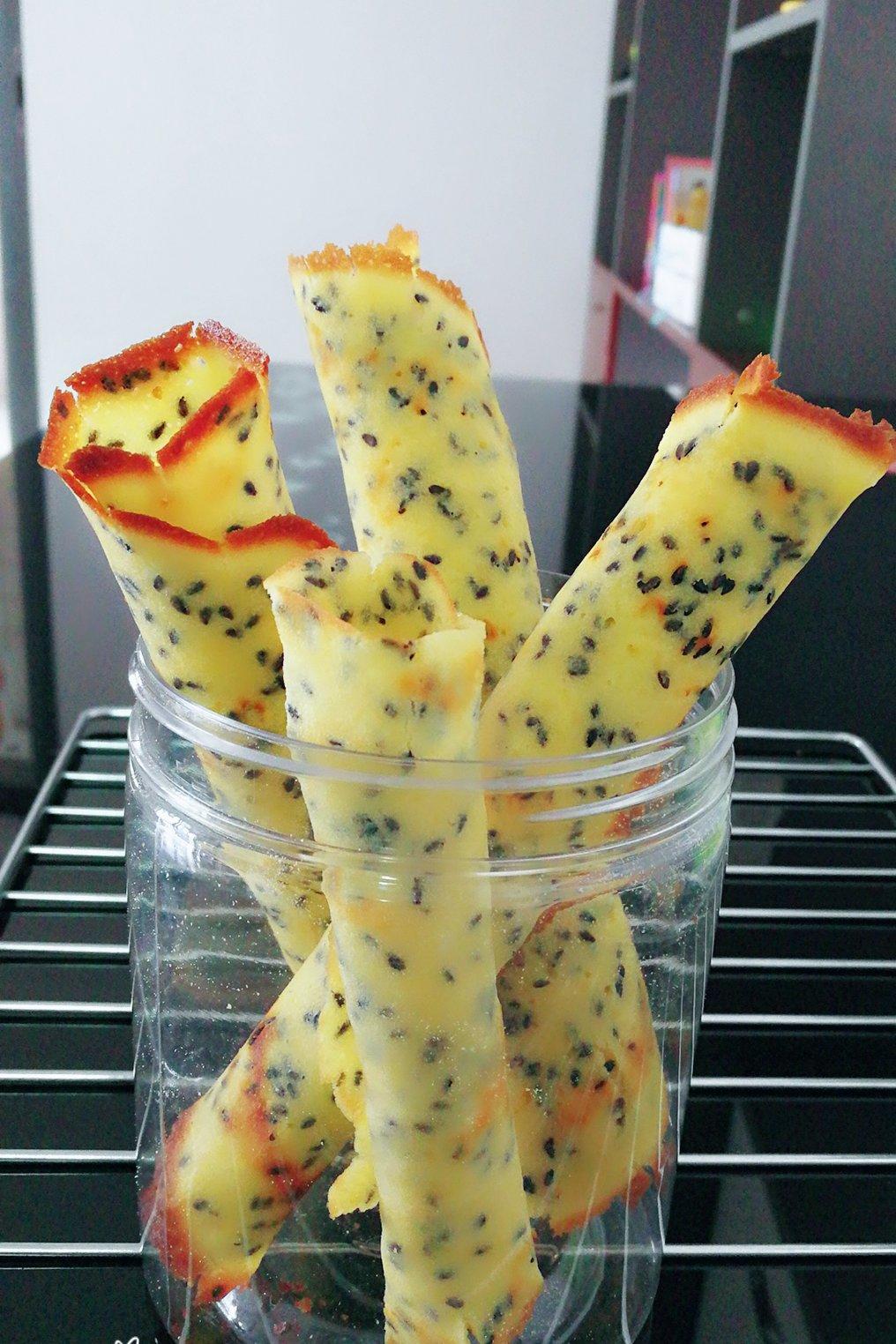 平底锅脆皮蛋卷