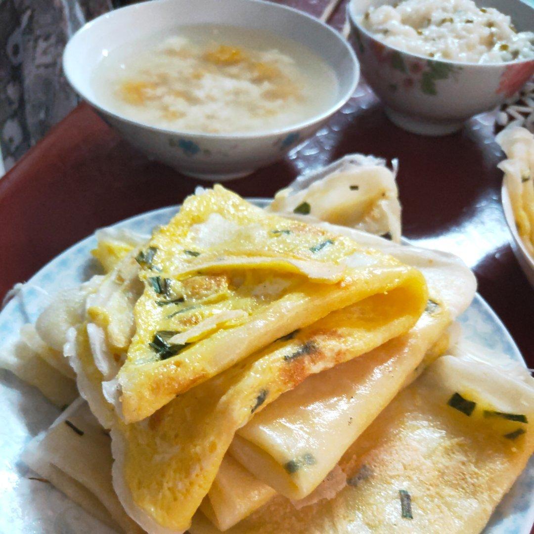 快手早餐：葱花鸡蛋饼