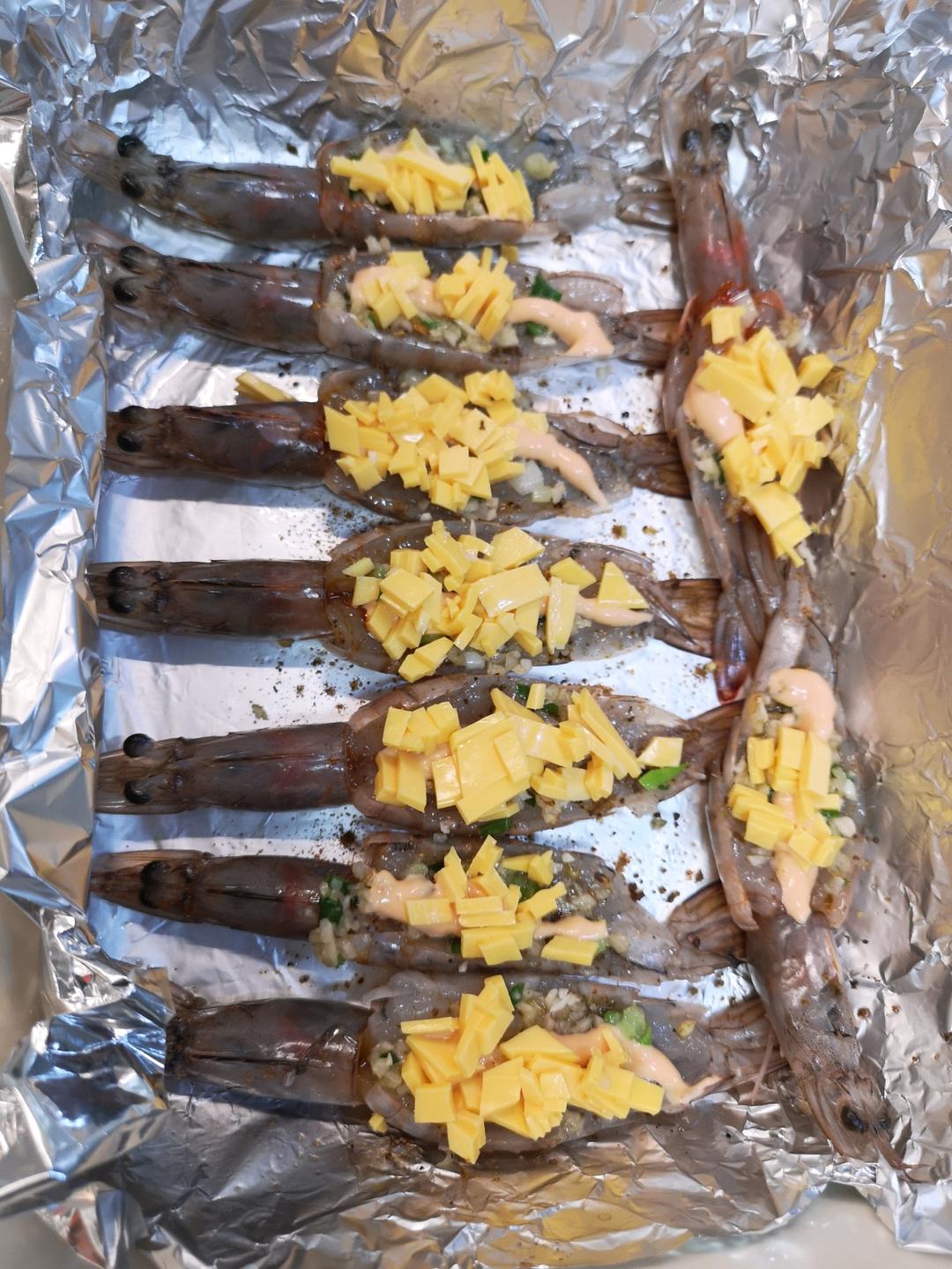 芝士焗大虾🦐巨型黑虎虾|年夜饭|宴客菜
