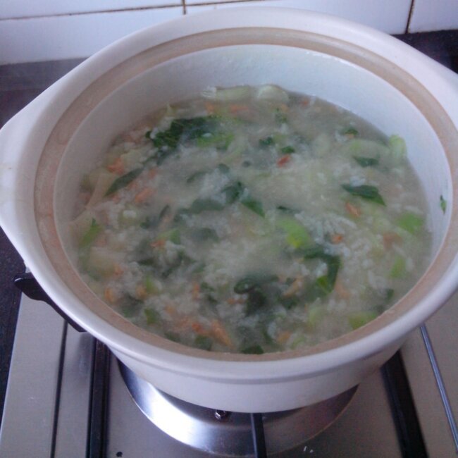 虾米青菜粥