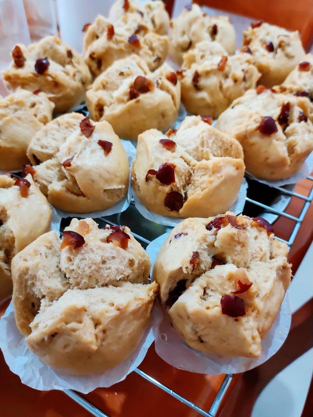 妥妥的红糖开花馒头