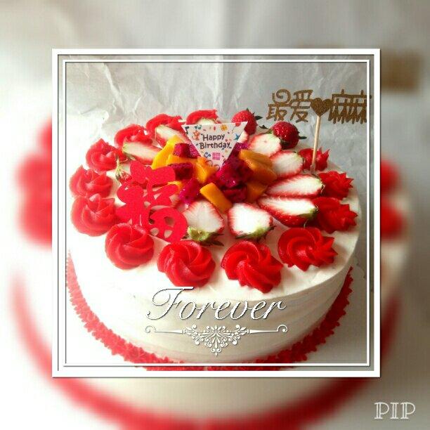 8寸可可戚风蛋糕