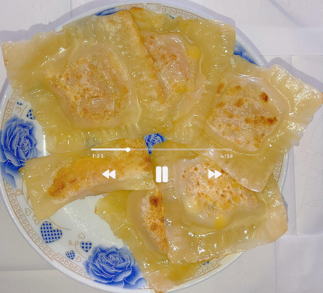 小馄饨皮版韭菜盒子