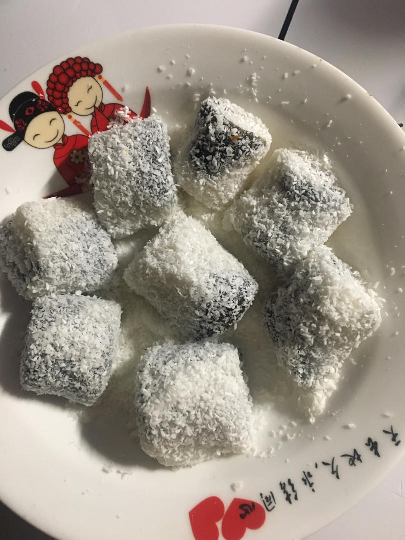 椰蓉豆沙糯米卷