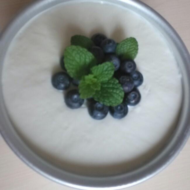 蓝莓芝士酸奶蛋糕。。