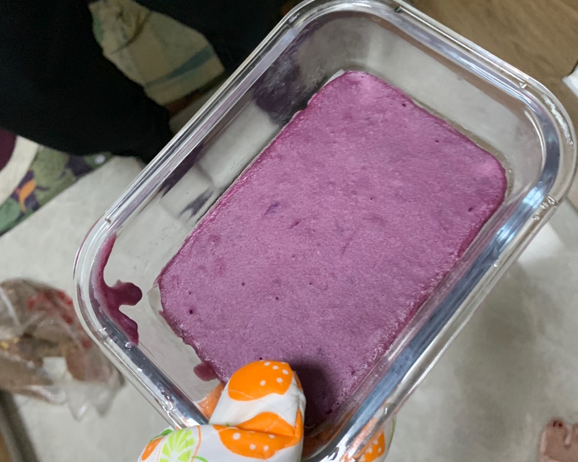 宝宝辅食：奶香紫薯蛋糕（7月龄+）