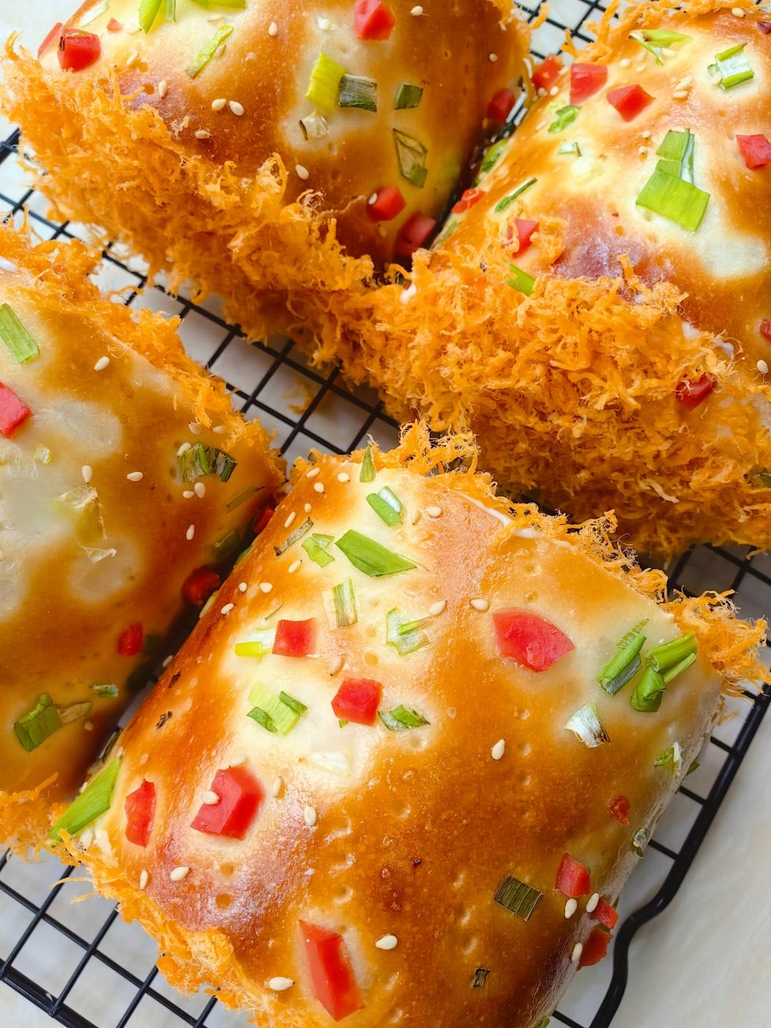 回忆的味道---肉松面包卷