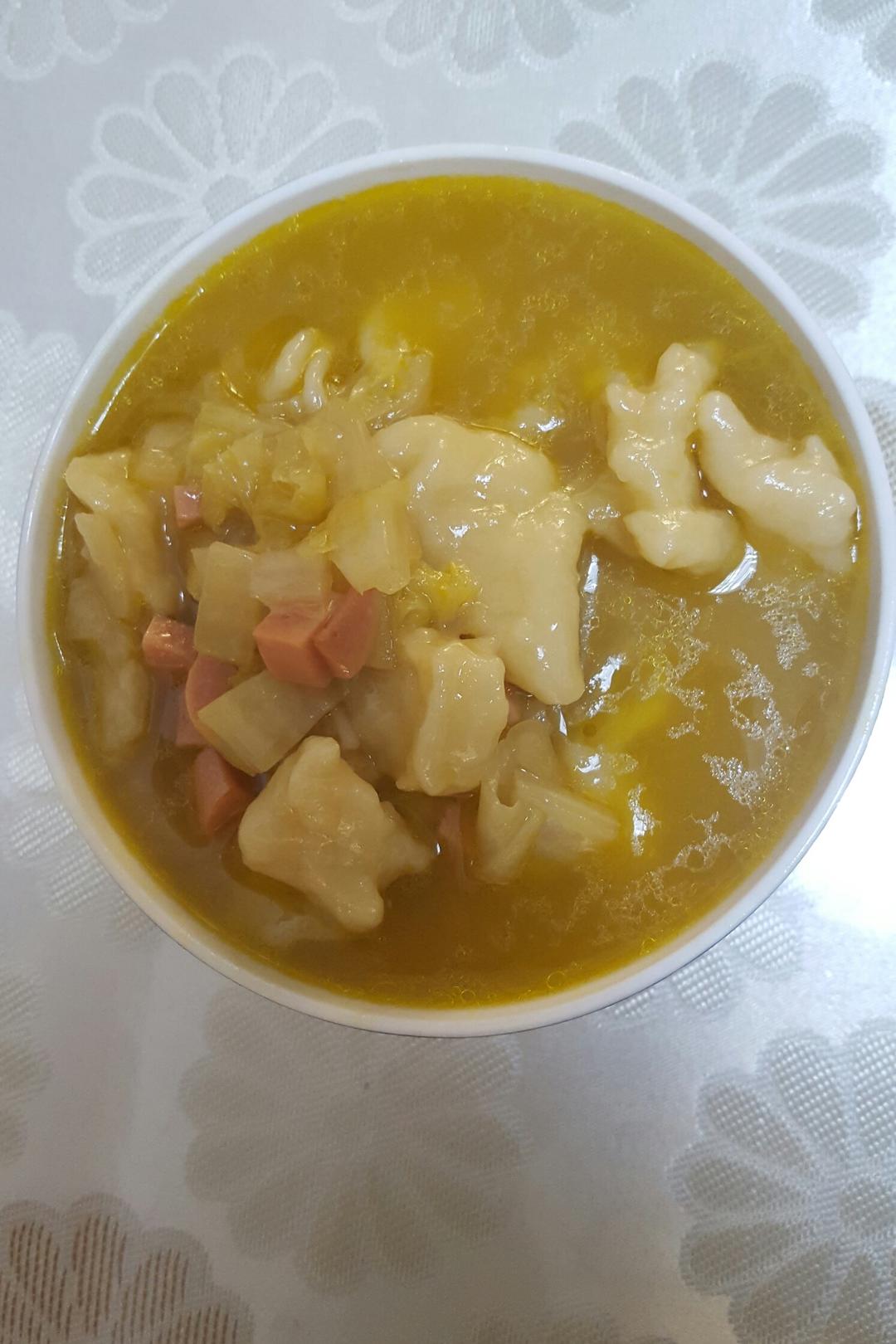 蔬菜鸡蛋面疙瘩