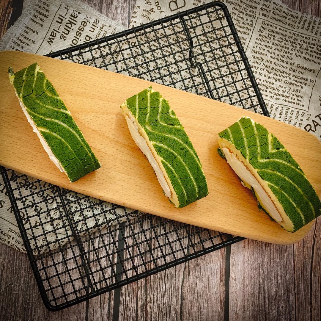 抹茶树桩蛋糕卷