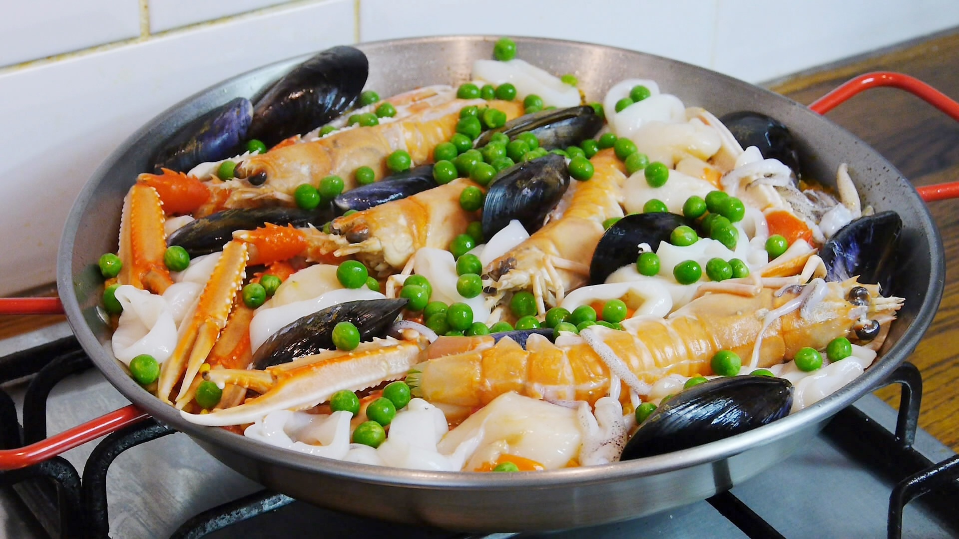 【曼食慢语】Seafood Paella 西班牙海鲜饭的做法 步骤19