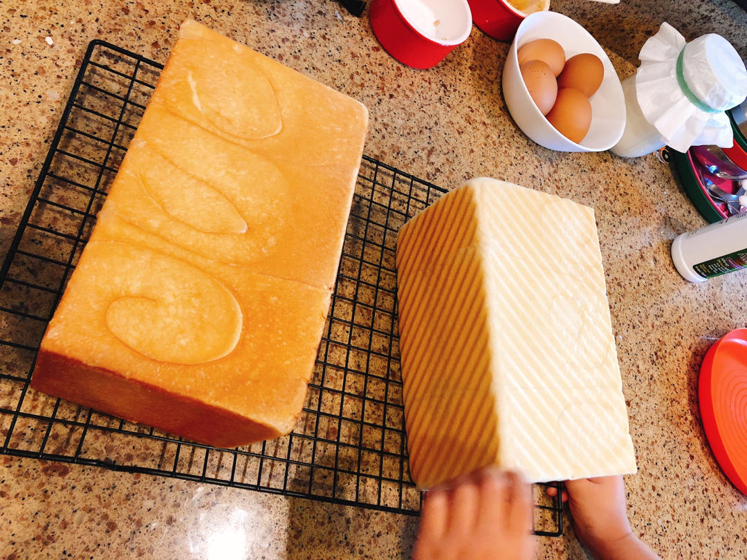 海盐皇后吐司（超好吃😋～面包机和面版、厨师机和面版）