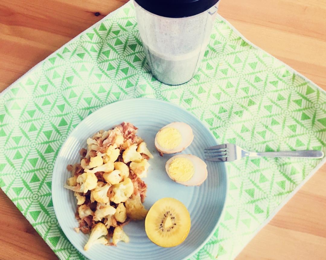 花菜炒火腿 低脂低卡营养健身预备餐Pre-workout