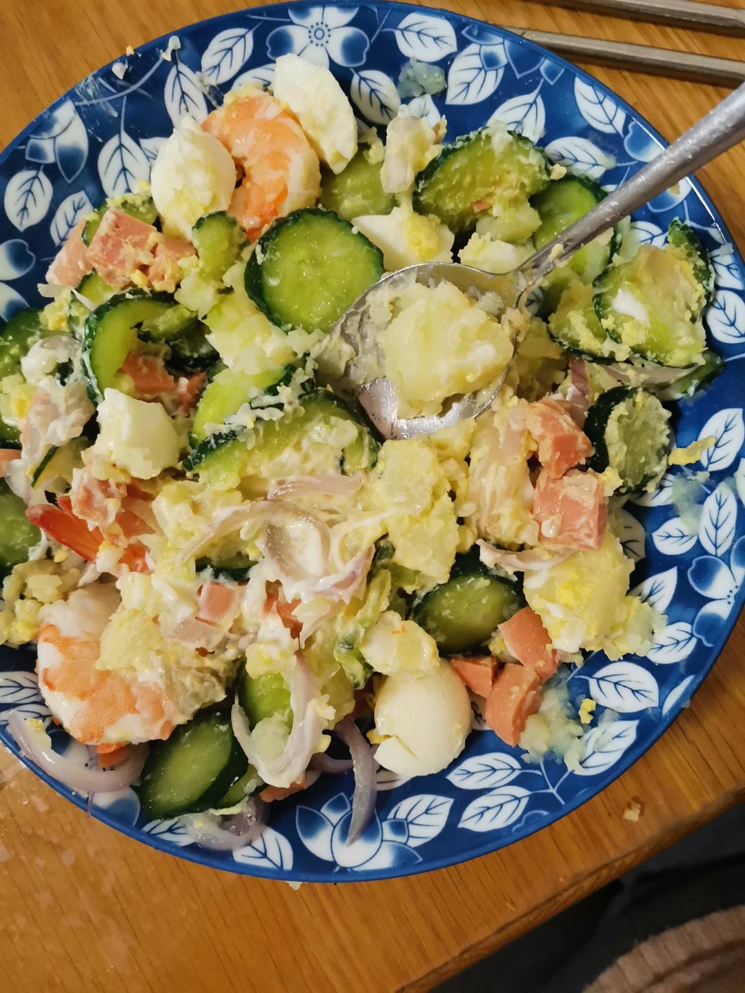 🔥爆好吃的鸡蛋土豆泥沙拉