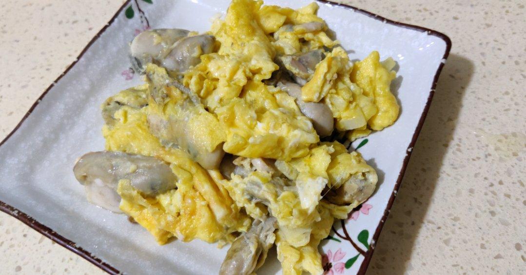 海蛎子炒鸡蛋