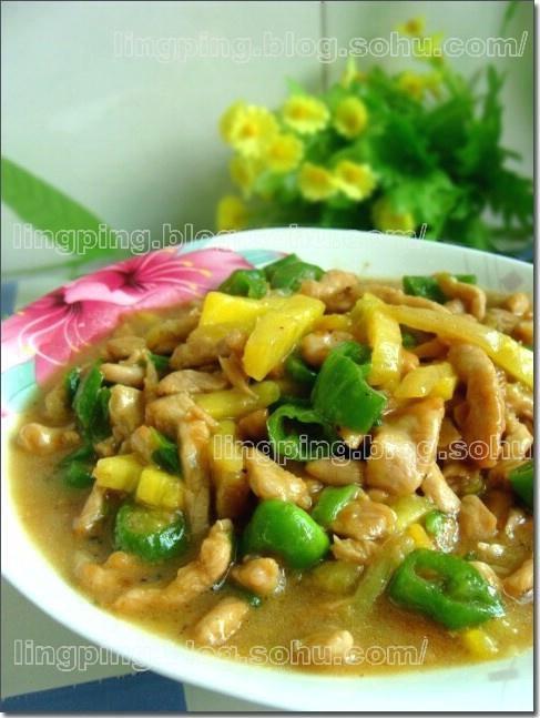 菠萝肉丝的做法