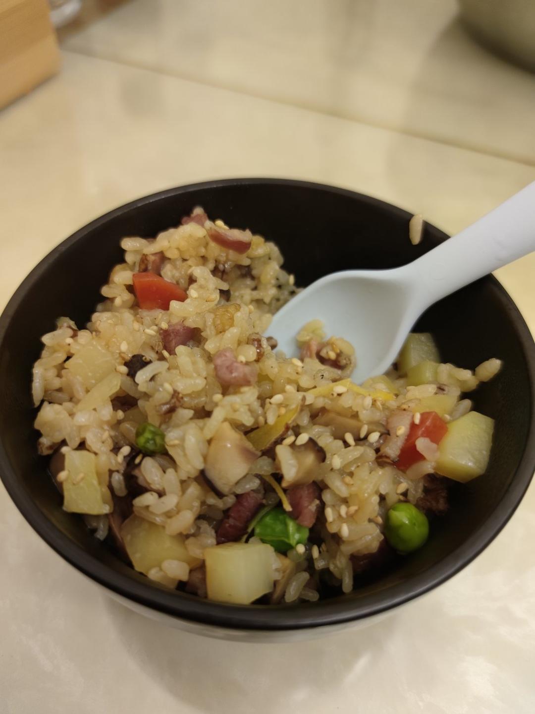 香菇腊肉饭