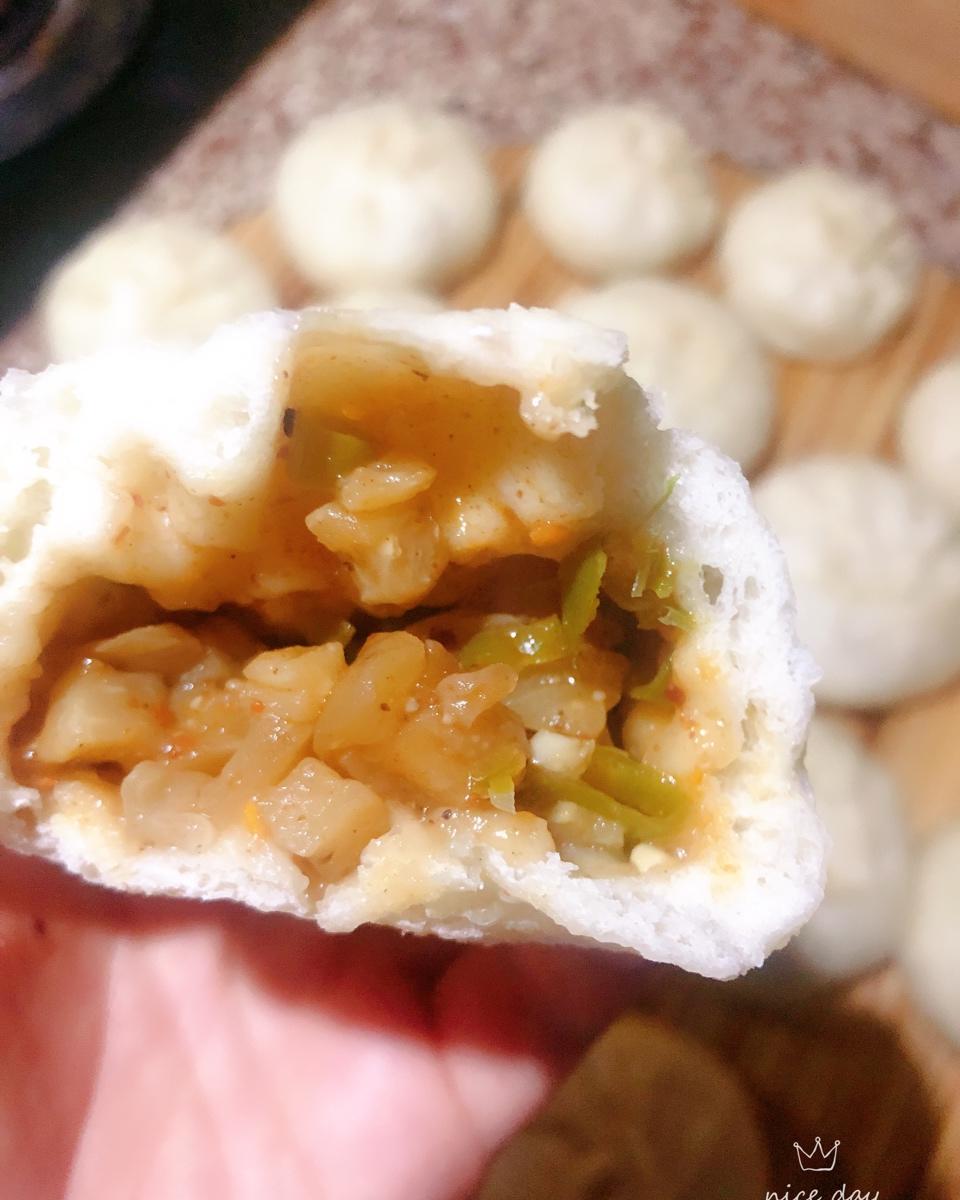 青椒茄子包子