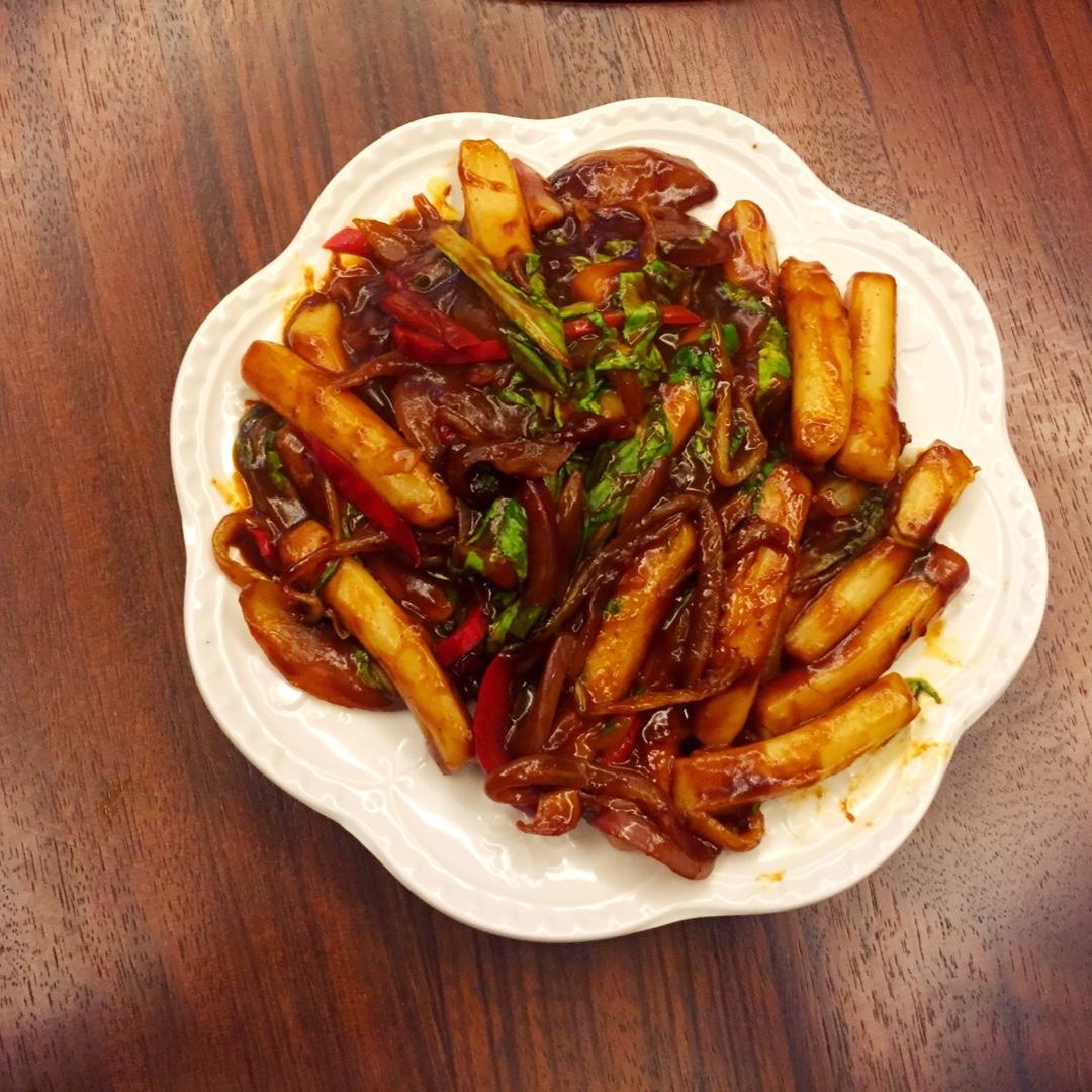 韩式辣炒年糕（or网红芝士套路之芝心年糕）