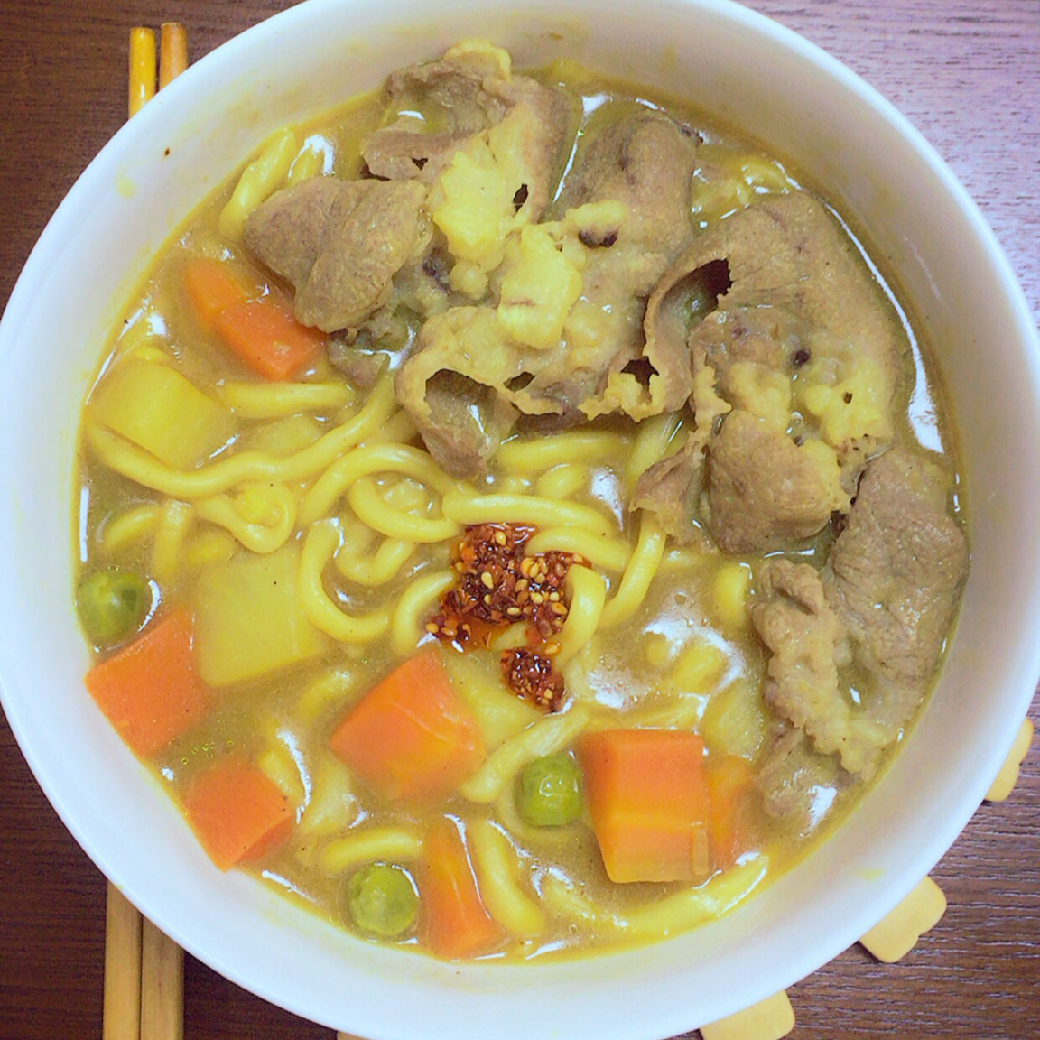 李喵喵519做的肥牛咖喱面