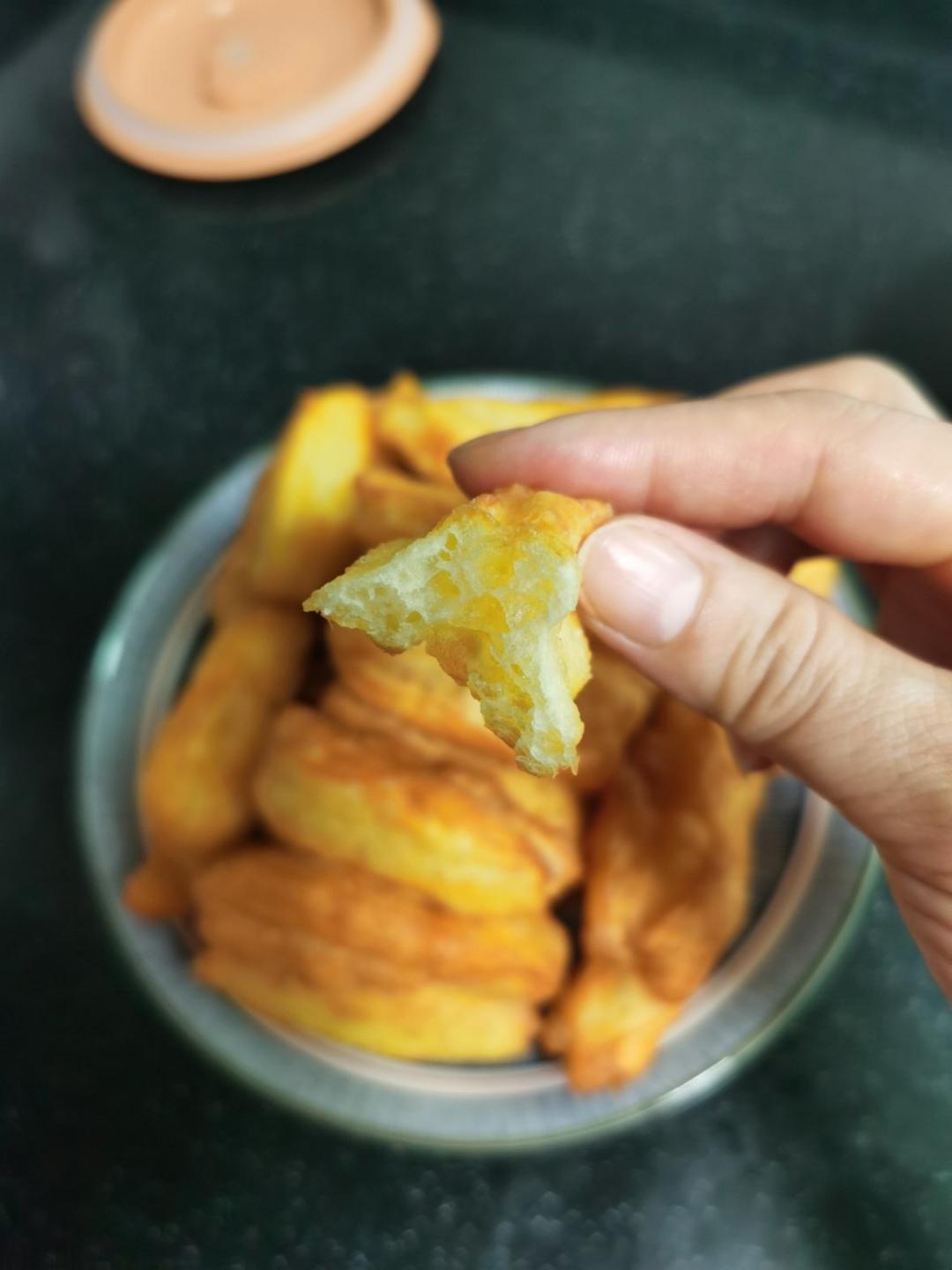 快手早餐～自制油条（酵母版，不含泡打粉、膨松剂）
