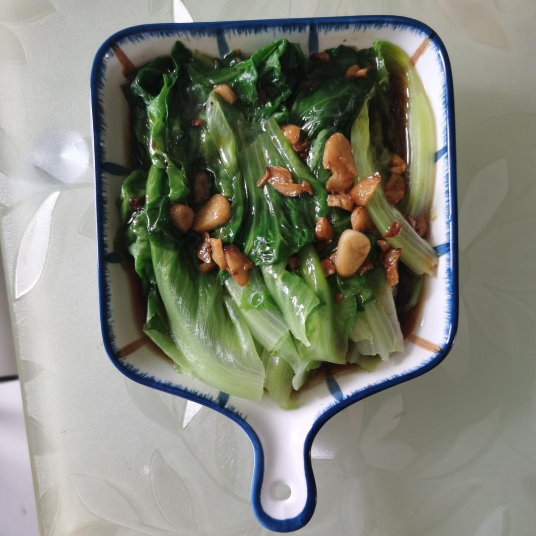 超级好吃低脂低热量的～蚝油生菜