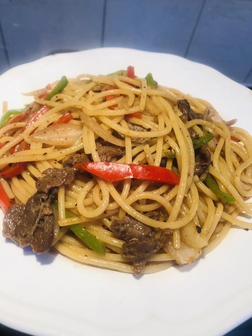 黑椒牛柳意面