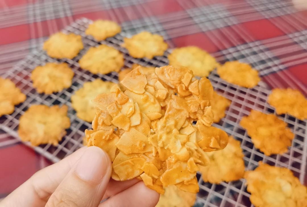 焦糖脆脆杏仁瓦片