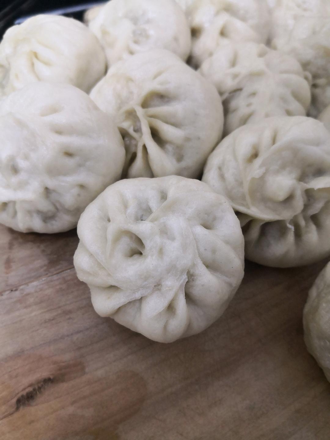 好吃的白菜鸡蛋素包子