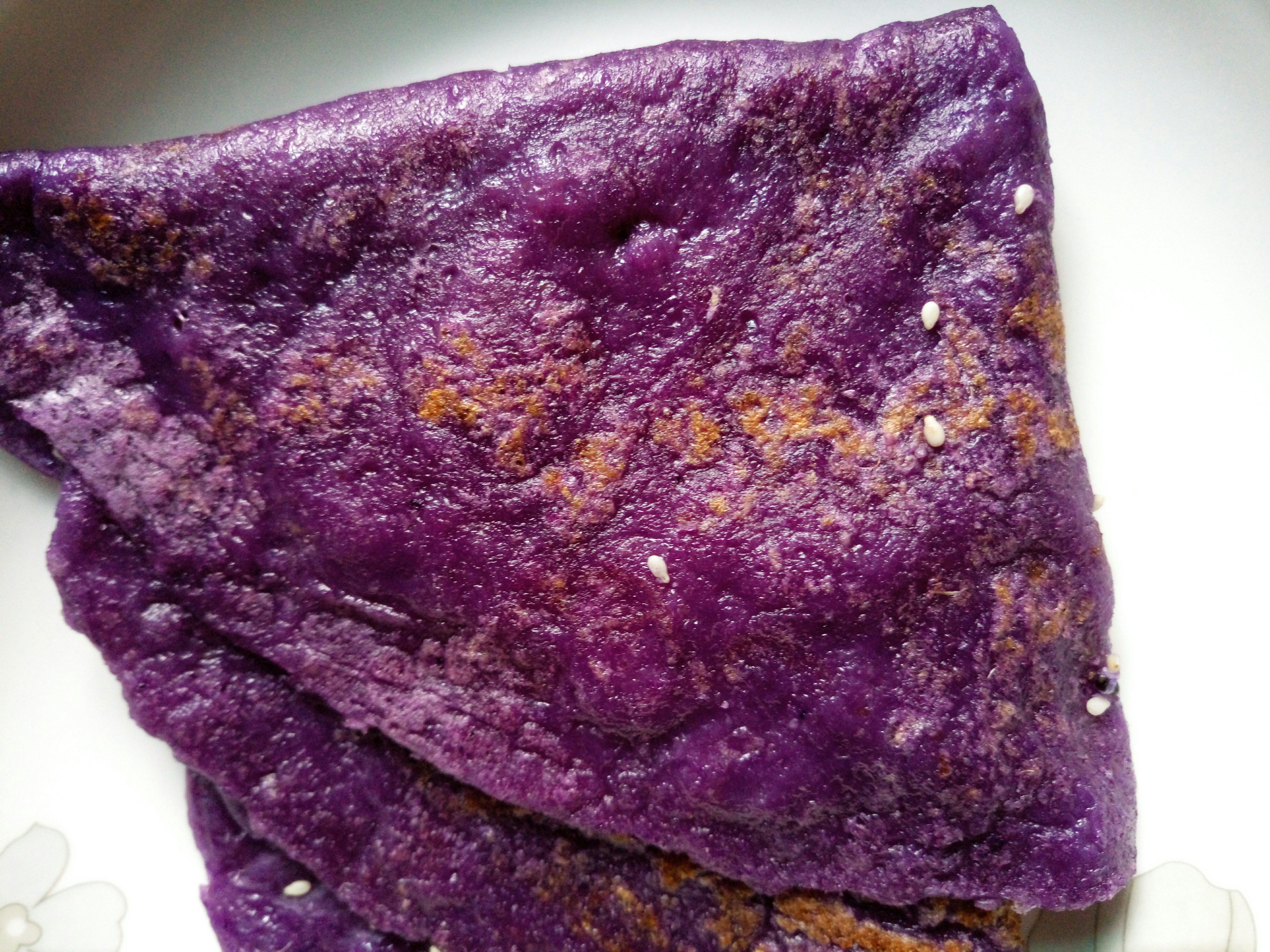 紫甘蓝饼的做法