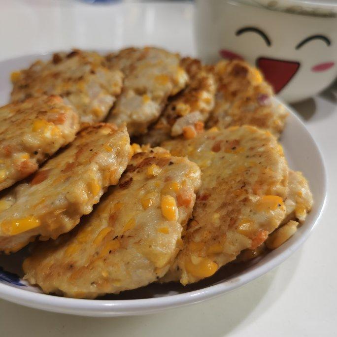 减肥餐低脂鸡胸肉饼