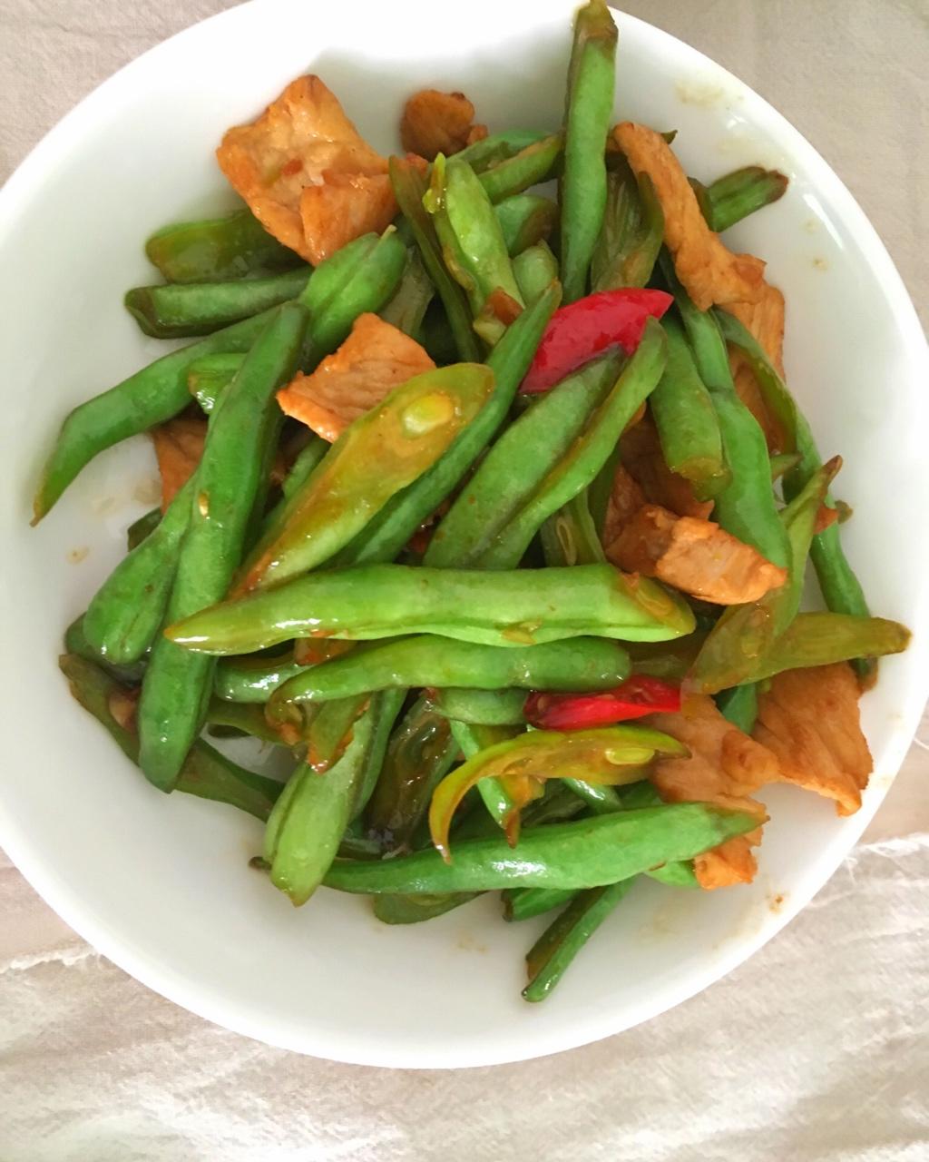 四季豆炒肉