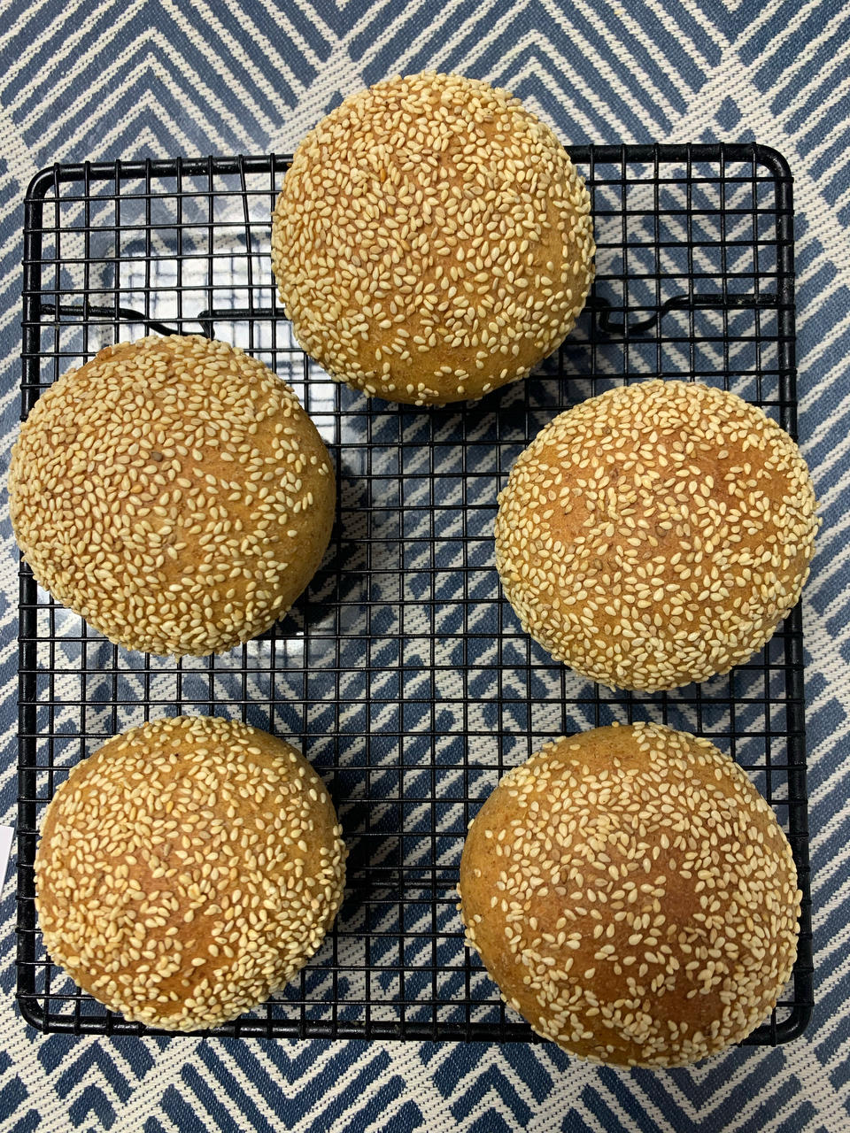 🍔低卡全麦汉堡胚｜低糖低油｜超柔软｜一次发酵｜省时省力