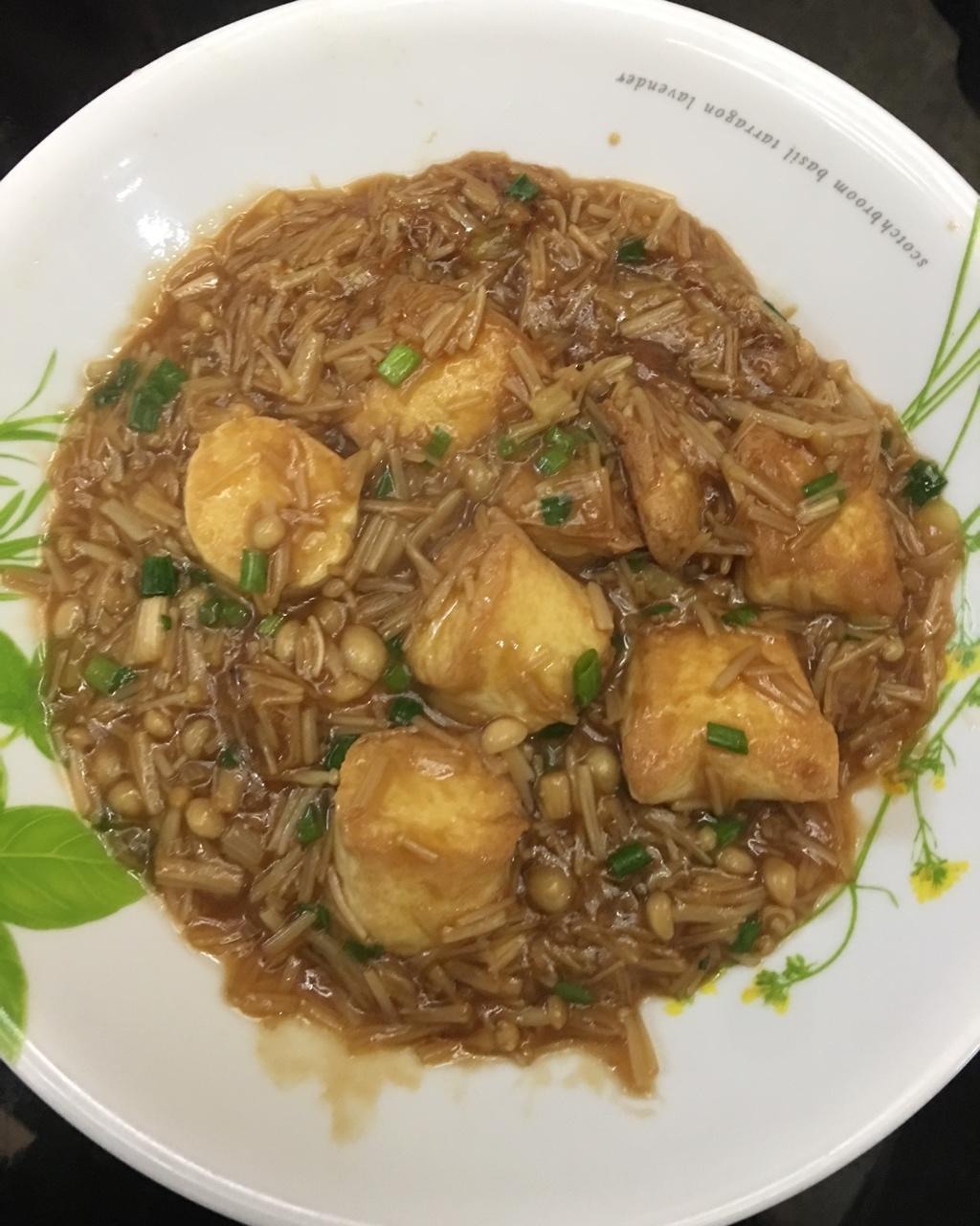 超级下饭菜--金针菇日本豆腐
