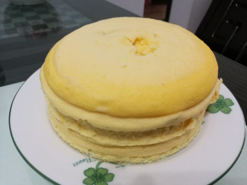 零失败戚风蒸蛋糕（8寸）可做蛋糕胚（另附红丝绒蒸蛋糕做法）